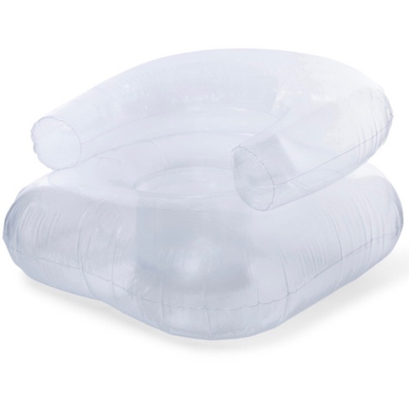 NWT Inflatable Chair Clear - Picture 1 of 3